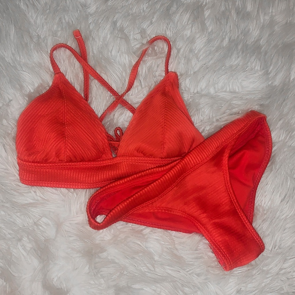 orange bikini